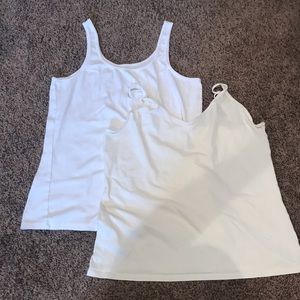 2 tanks. 1 white 1 cream.